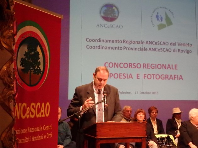 concorso di poesia Saluto Presidente ANCESCAO Veneto Tonino Franceschetti