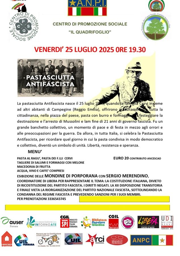 Pastasciutta antifascista ANCeSCAO