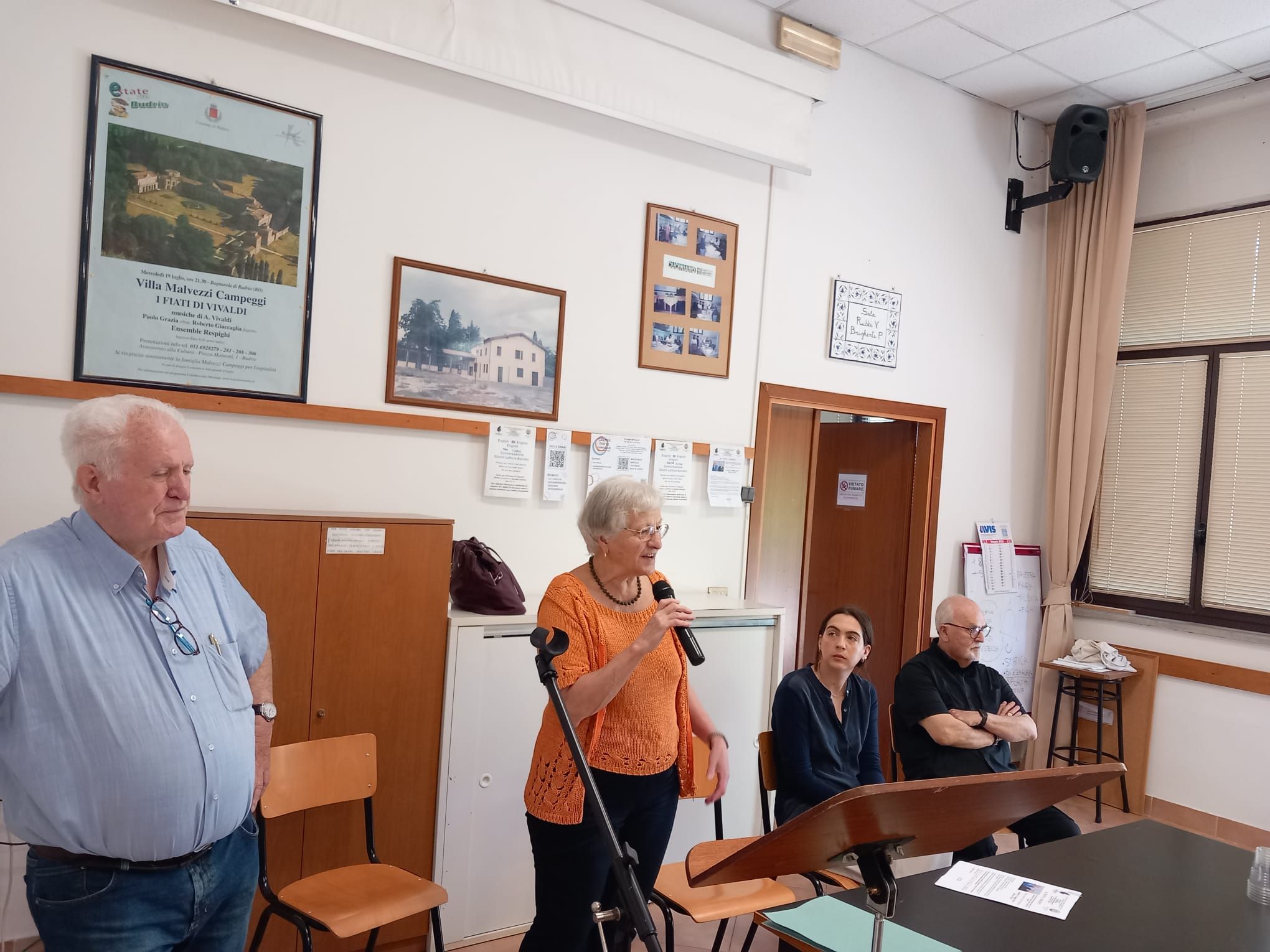 Centro sociale La Magnolia intitolazione sala Rubbi Brighenti